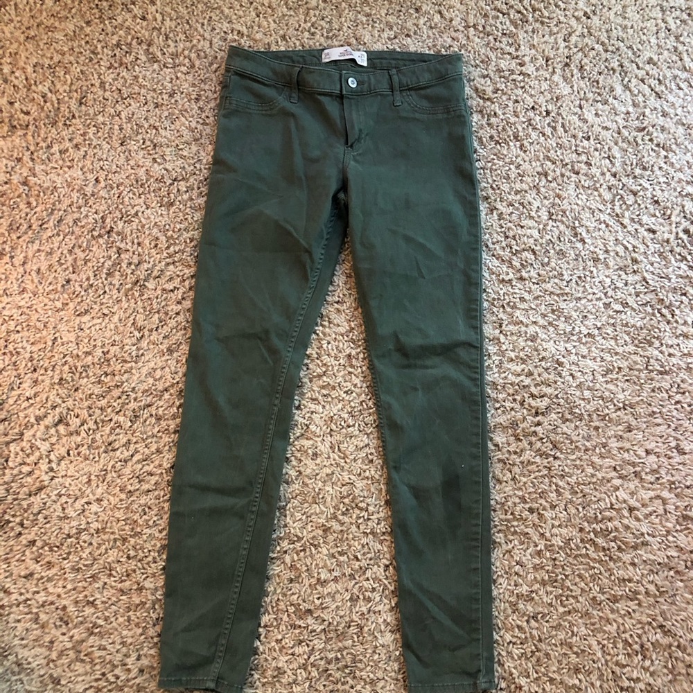 green hollister jeans